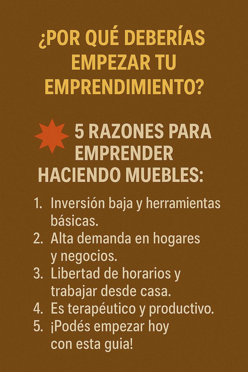 🛠️ Construí 30 muebles que podés vender hoy mismo y generá ingresos desde tu casa